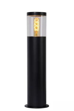 Wegeleuchte Außen Stahl Schwarz IP44 E27 49 cm Garten< Wegeleuchten|Metall Lampen