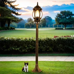 Easylight Wegeleuchte Garten E27 111 cm in Schwarz Kupfer Rustikal< Rustikale Lampen|Wegeleuchten