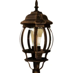 Easylight Wegeleuchte Garten E27 111 cm in Schwarz Kupfer Rustikal< Rustikale Lampen|Wegeleuchten