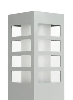 Moderne Außenleuchten|Wegeleuchten*SU-MA Wegeleuchte in Silber 50cm wetterfest IP54 E27