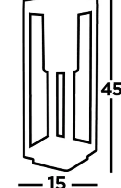 Searchlight Wegeleuchte IP44 E27 45 cm Schwarz Modern BENJAMIN< Metall Lampen|Wegeleuchten