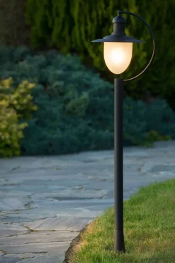Wegeleuchte IP44 Metall Glas Schwarz 110 cm Garten< Industrie Lampen|Vintage Lampen