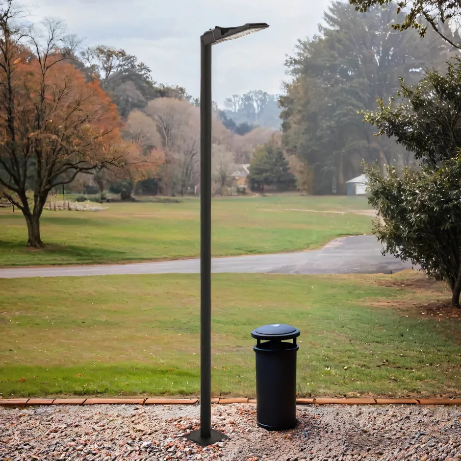 Metall Lampen|Wegeleuchten*Nowodvorski Wegeleuchte LED Schwarz IP65 3000 K 3600 lm 285 cm