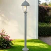 Rustikale Lampen|Messinglampen*Lido Wegeleuchte Messing in Grau 100 cm E27 Rustikal E27