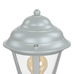 Rustikale Lampen|Messinglampen*Lido Wegeleuchte Messing in Grau 100 cm E27 Rustikal E27