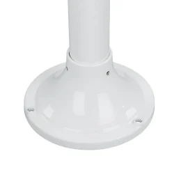 Lido Wegeleuchte Messing massiv Weiß 100 cm Rustikal Garten< Rustikale Lampen|Messinglampen