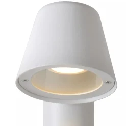 Wegeleuchten|Metall Lampen* Wegeleuchte Outdoor Metall Weiß IP44 70 cm GU10 Garten