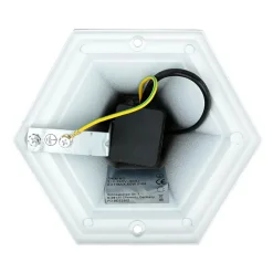 Rustikale Lampen|Metall Lampen*Easylight Wegeleuchte Weiß-Gold Rustikal E27 Aluminium PAIRS