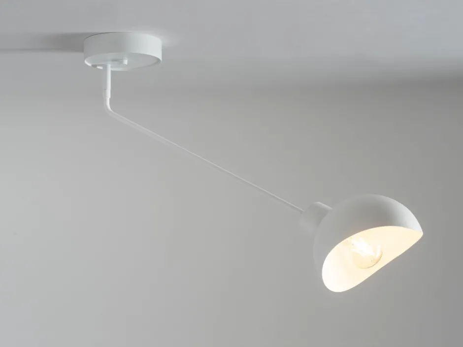 Sigma Weiße Deckenlampe Metall stylisch E27 L:72 cm dekorativ< Deckenleuchten|Moderne Lampen