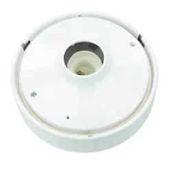 Wohnzimmerlampen|Moderne Lampen*Nowodvorski Weiße Deckenleuchte rund Ø18cm IP44 Modern E27