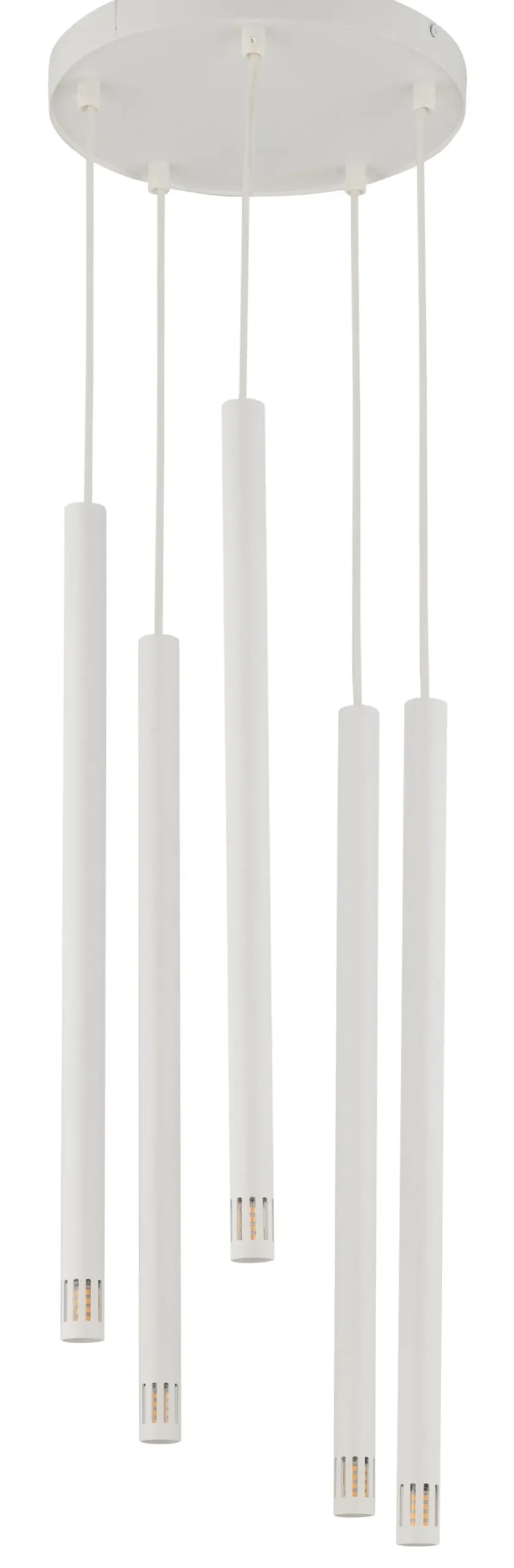 Hängelampen|Moderne Lampen*Sigma Weiße Hängelampe 5-flammig Metall G9 Ø25 cm rund