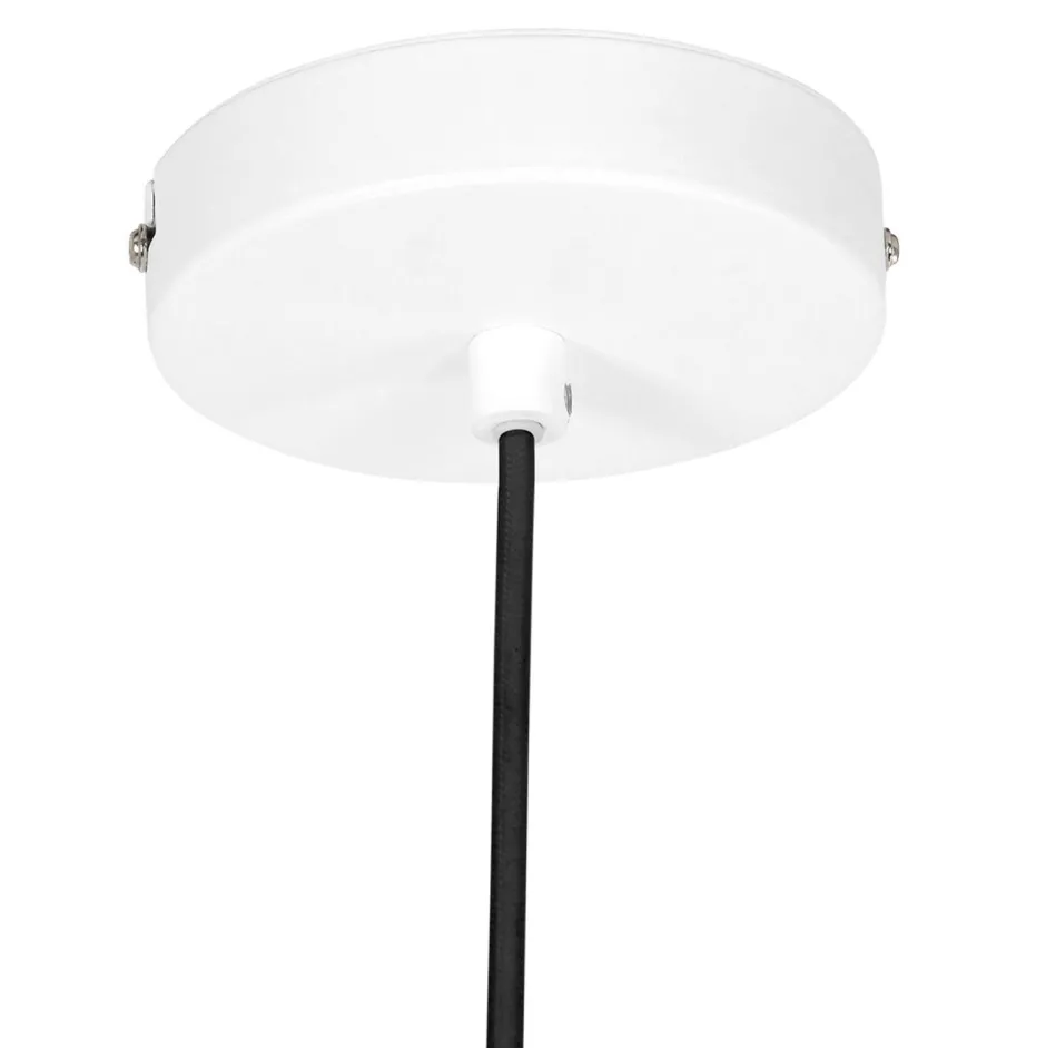 Steinhauer Weiße Hängelampe Metall Ø50 cm rund E27 Modernes Design< Hängelampen|Bürolampen