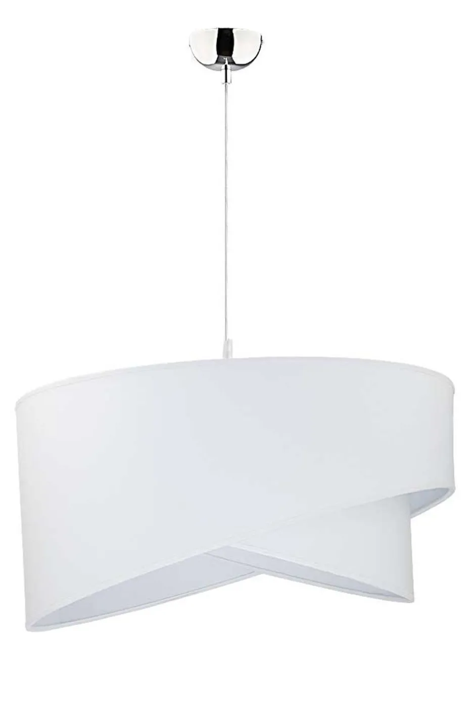 Duolla Weiße Hängeleuchte Stoff rund Ø45cm Modern< Hängelampen|Moderne Lampen