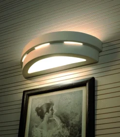 Sollux Weiße Keramik Wandleuchte bemalbar< Wandleuchten|Flurlampen