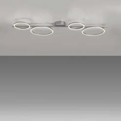 Just Light Weiße LED Deckenlampe Metall 120 cm länglich 3000 K< Deckenleuchten|Flurlampen