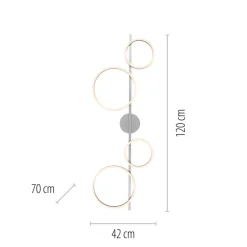 Just Light Weiße LED Deckenlampe Metall 120 cm länglich 3000 K< Deckenleuchten|Flurlampen