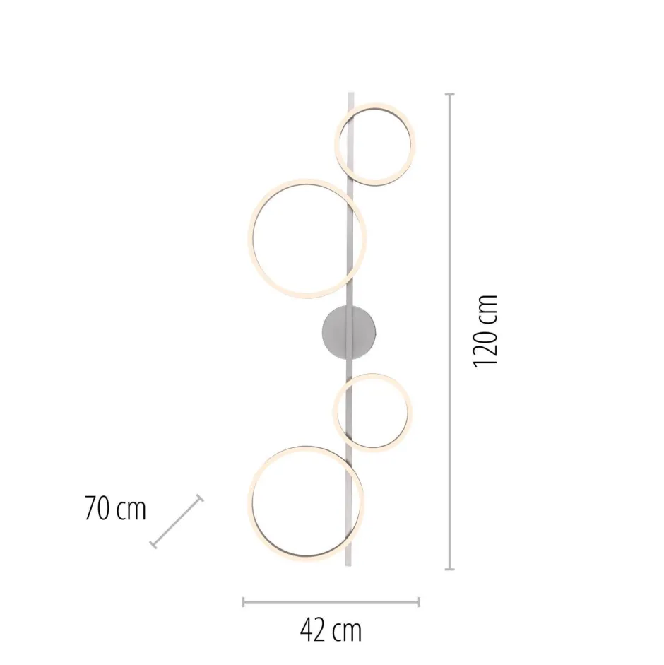 Just Light Weiße LED Deckenlampe Metall 120 cm länglich 3000 K< Deckenleuchten|Flurlampen