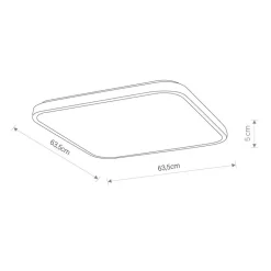 Deckenleuchten|Led Lampen*Nowodvorski Weiße LED Deckenleuchte Metall IP44 4000K blendarm
