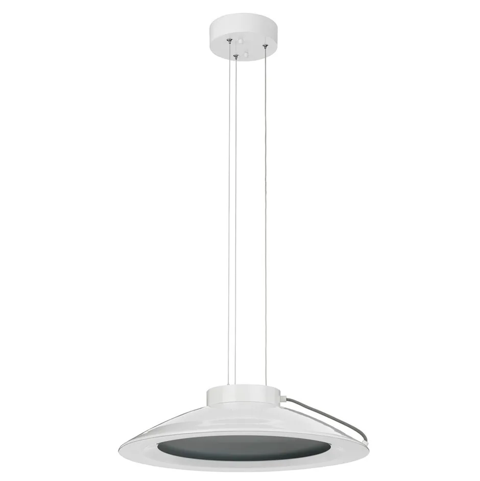 Elstead Weiße LED Pendelleuchte KOPPLA Ø35cm Retro Lampe< Led Lampen|Designerlampen