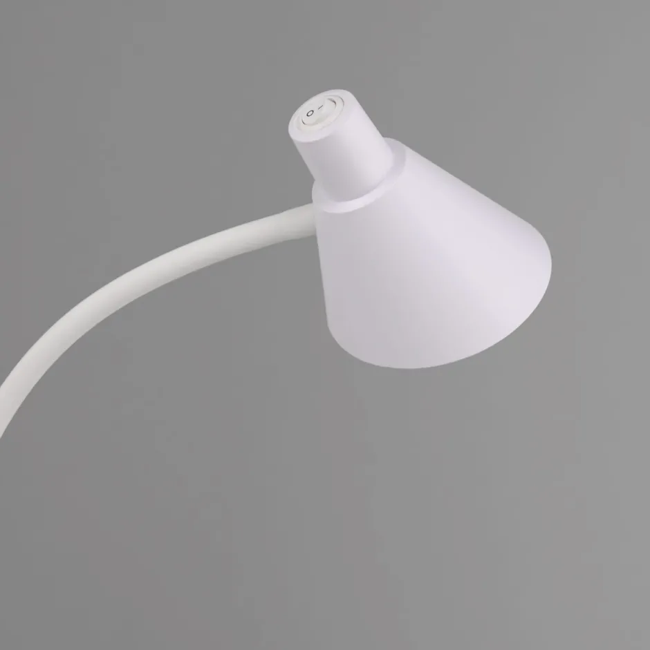 Wohnzimmerlampen|Metall Lampen*Just Light Weiße LED Stehleuchte Metall 150 cm 4 W 3000 K flexibel