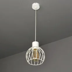 Hängelampen|Moderne Lampen*Sigma Weiße Pendellampe rund geometrisch