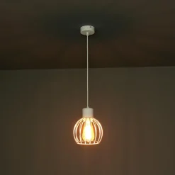 Hängelampen|Moderne Lampen*Sigma Weiße Pendellampe rund geometrisch