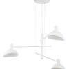 Sigma Weiße Pendelleuchte Metall 3-flammig B:75 cm E14 Modern< Hängelampen|Moderne Lampen
