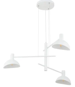 Sigma Weiße Pendelleuchte Metall 3-flammig B:75 cm E14 Modern< Hängelampen|Moderne Lampen