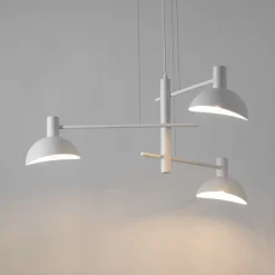 Sigma Weiße Pendelleuchte Metall 3-flammig B:75 cm E14 Modern< Hängelampen|Moderne Lampen