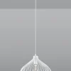 Wohnzimmerlampen|Moderne Lampen*Sollux Weiße Pendelleuchte Metall Draht Ø25cm E27 SHORNA