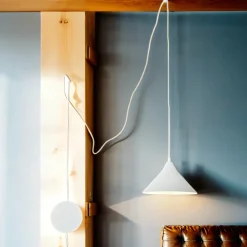 Hängelampen|Esszimmer Lampen*Emibig Weiße Pendelleuchte mit Steckdosenanschluss FLEXIO