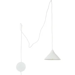 Hängelampen|Esszimmer Lampen*Emibig Weiße Pendelleuchte mit Steckdosenanschluss FLEXIO