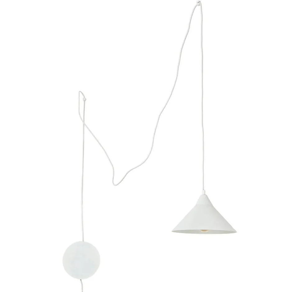 Hängelampen|Esszimmer Lampen*Emibig Weiße Pendelleuchte mit Steckdosenanschluss FLEXIO