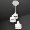 Hängelampen|Retro Lampen*Sigma Weiße Pendelleuchte Retro Schirmform