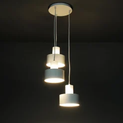 Hängelampen|Retro Lampen*Sigma Weiße Pendelleuchte Retro Schirmform