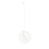 ALDEX Weiße Pendelleuchte rund E27 Metall Glaskugel 30 cm< Bürolampen|Feuchtraumleuchten