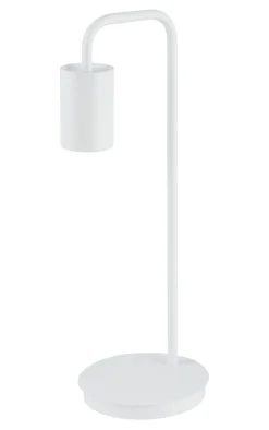 Moderne Lampen|Wohnzimmerlampen*Sigma Weiße Tischlampe Metall Lesen 46 cm GU10 minimalistisch