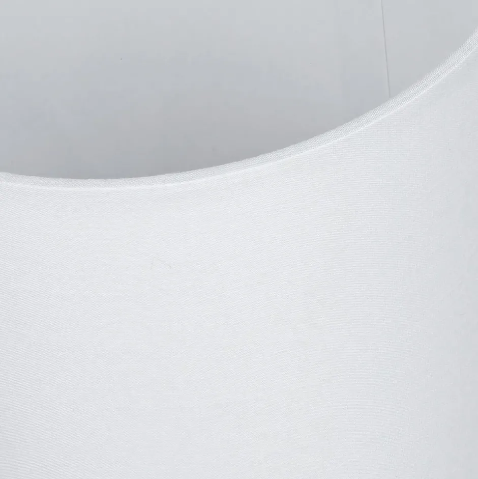 Nachttischlampen|Stofflampen*Easylight Weiße Tischleuchte Holz Fuß Stoff Schirm 31cm E14