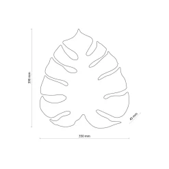 Küchenlampen|Wohnzimmerlampen*TK Lighting Weiße Wandlampe Metall 39 cm Blatt indirektes Licht