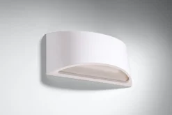 Sollux Weiße Wandleuchte Keramik 31,5 cm Up Down bemalbar G9< Wohnzimmerlampen|Keramiklampen