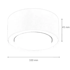Küchenlampen|Spots*Nowodvorski Weißer Deckenspot blendarm GX53 wohnlich JAMEY