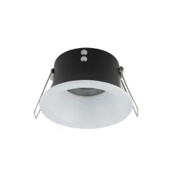 Metall Lampen|Moderne Außenleuchten*TK Lighting Weißer Einbaustrahler IP65 Metall Glas Ø8,5 cm rund