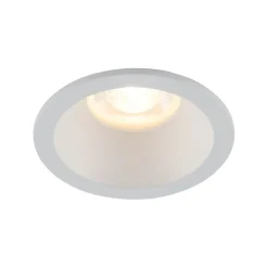 Metall Lampen|Moderne Außenleuchten*TK Lighting Weißer Einbaustrahler IP65 Metall Glas Ø8,5 cm rund