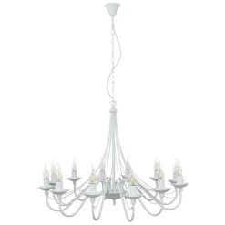 ALDEX Weißer Kronleuchter Groß Ø85cm Wohnraum Rustikal< Rustikale Lampen|Esszimmer Lampen