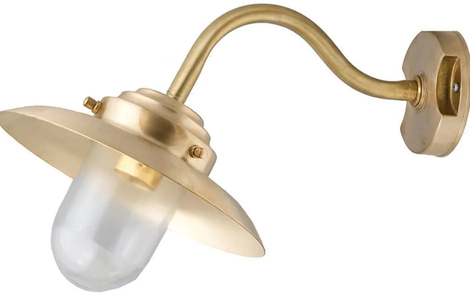 Lido Wetterfeste Außenwandleuchte KAVALA Messing Maritim< Außenleuchten Antik|Außenwandleuchten