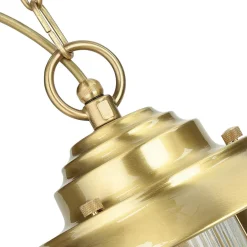 Lido Wetterfeste Hängelampe SANTORIN Messing rund IP54< Metall Lampen|Messinglampen