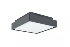 Metall Lampen|Led Außenleuchten*SU-MA Wetterfeste LED Wandleuchte Aluminium IP65 18 W B:20 cm