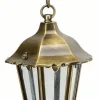 Außenleuchten Antik|Außenleuchten Messing*Lido Wetterfeste Pendelleuchte THASOS Messing Rustikal