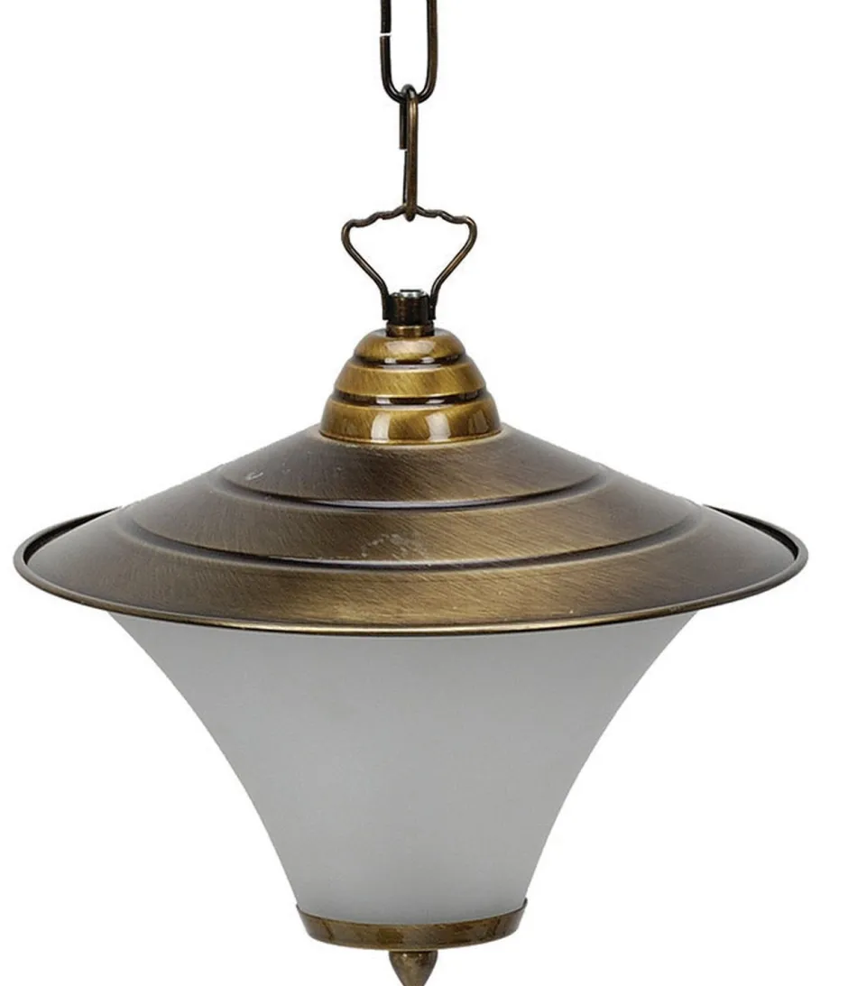 Lido Wetterfeste Pendelleuchte Messing Glas Rustikal< Außenleuchten Antik|Rustikale Lampen