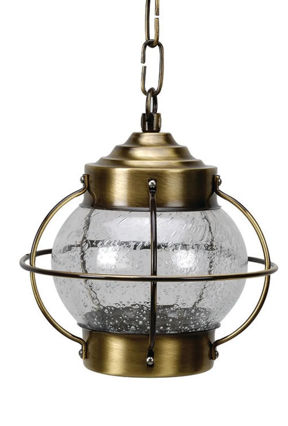 Lido Wetterfeste Pendelleuchte PATRAS Messing Maritim< Außenleuchten Antik|Außenleuchten Messing